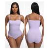 Solid Color Seamless Strappy One Piece Tummy Control Body Shaper For Women