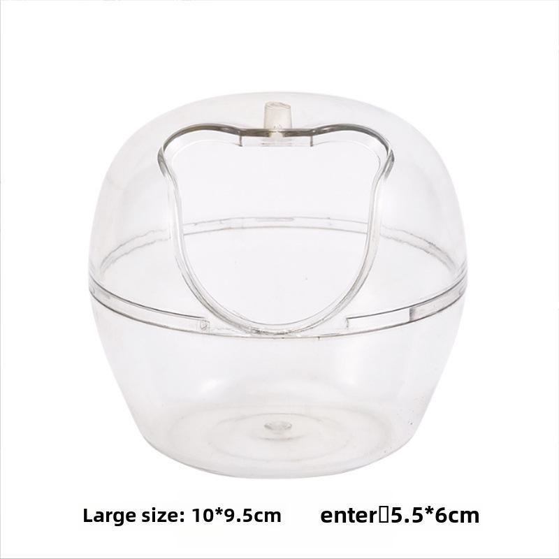 Golden Bear Acrylic Hamster Hideout: Dual-Use Bathroom & Nest for Small Pets