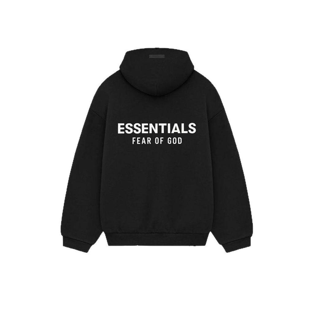 Trendy "ESSENTIALS" Printed Hooded Sweatshirt 25SS 24FW