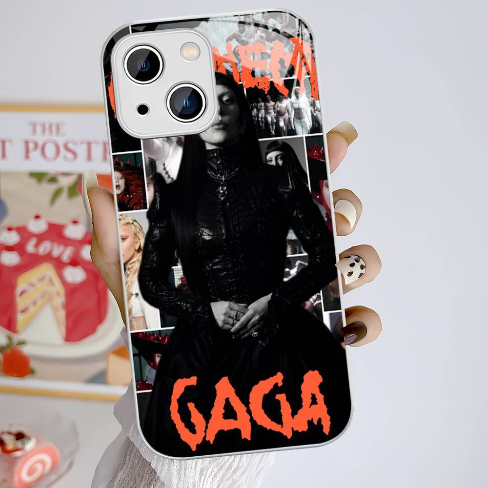 Lady Gaga Ablums For IPhone 14 13 12 Mini 11 Pro XS Max X XR 14 Plus Tempered Glass Cover