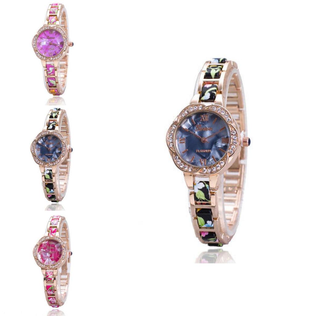 Stilvolle Damenmodeuhr mit Legierungsgehäuse und Ein-Faltschließe zum Verschenken