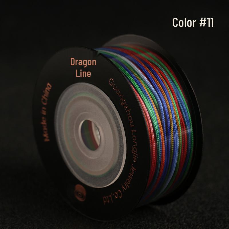 Dragon Knot High-A Jade Thread: Eco-friendly, Colorfast Jewelry Weaving Cord, 79 Colors, Handmade DIY Bracelet Material.