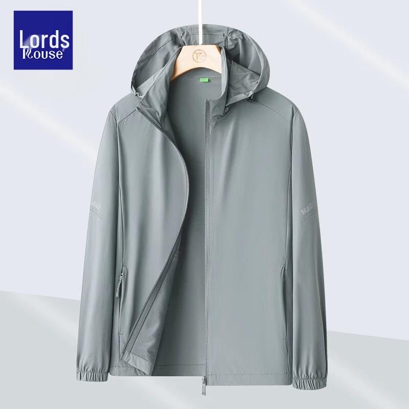 Men s Ice Silk Hooded Sun Protection Jacket L