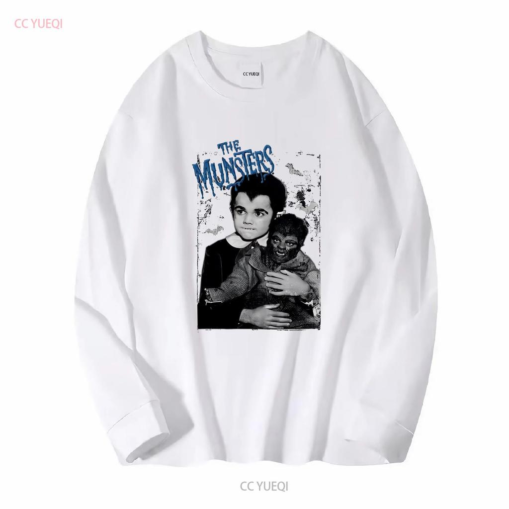 Eddie Munster T Shirt long or short sleeves vintage Washed Slightly Breathable streetwear Versatile Soft Stylish Comfortable