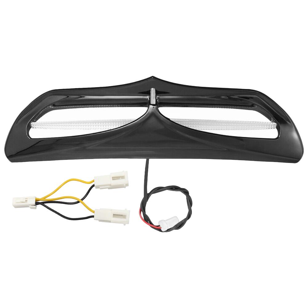 1PC Motorcycle Front Batwing Fairing Vent Trim with LED Accent Lights Cover Fit for Harley Street Glide (EFI)-FLHX 2014-2016