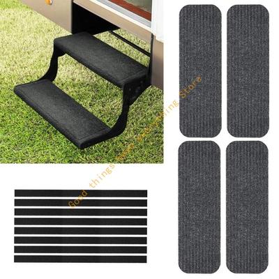 55KF Car Step Covers Slip Proof Waterproofie Caravans Stair Mats Durable Polyester Trailer Stair Pads Rugs