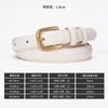 Womens Genuine Leather Skinny Belt Jeans Skirts Trousers Minimalist Fashion Accessory