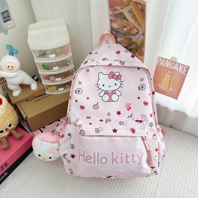 Stylish And Cute Cartoon Backpack For Girls And Boys In Nylon Material Perfect For School StyleA