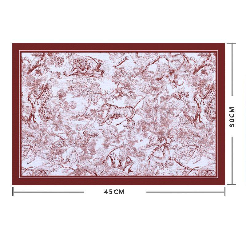 PU Tischset Wasserdicht Hitzebeständig Kaffeetasse Geschirrmatte Küchenunterlage Dekorative Geschirrmatte Essplatzset Leicht zu Reinigen