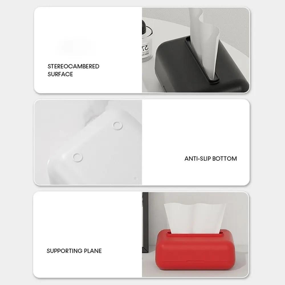 Silicone Wet Wipe Box Holder Reusable Paper Holder Light Luxury Tissue Box Cover  Tissue Storage
