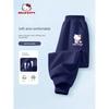 Hello Kitty Girls' Sweatpants Spring 2026 New Navy Blue Children's Pants Big Kids Spring Long Pants Trendy
