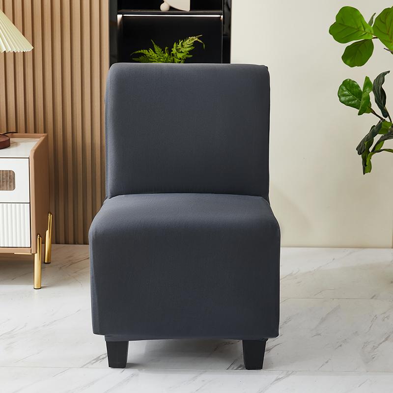 Housse de canapé un place large élastique Housse de fauteuil large Housse de protection Lavable Fauteuil extensible sans accoudoirs Canapé Couleur unie