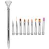 1 x Pen 10 x Pen Head Detachable Gel Pen Detachable Nail Art Brush  Home And Salon Manicure