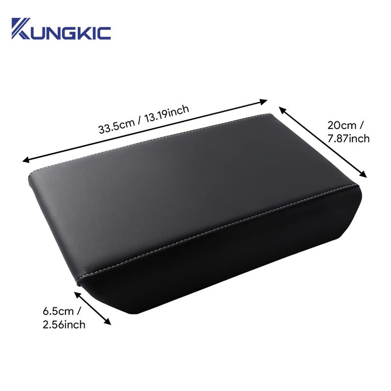 Leather Armrest Box Protective ABS Cover Arm Rest Lid Accessories For Tesla Model 3 Model Y 2017- Highland 2024 Juniper 2025