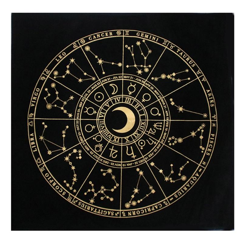 Pendulum Dowsing Divination Table Cloth Astrology Board Game Card Oracles Pad