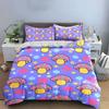 Mushroom and Floral Print Set Bedding Duvet Cover Set Duvet Cover Pillowcases  (1 * Duvet Cover 2 * Pillowcases, Without Duvet Insert)