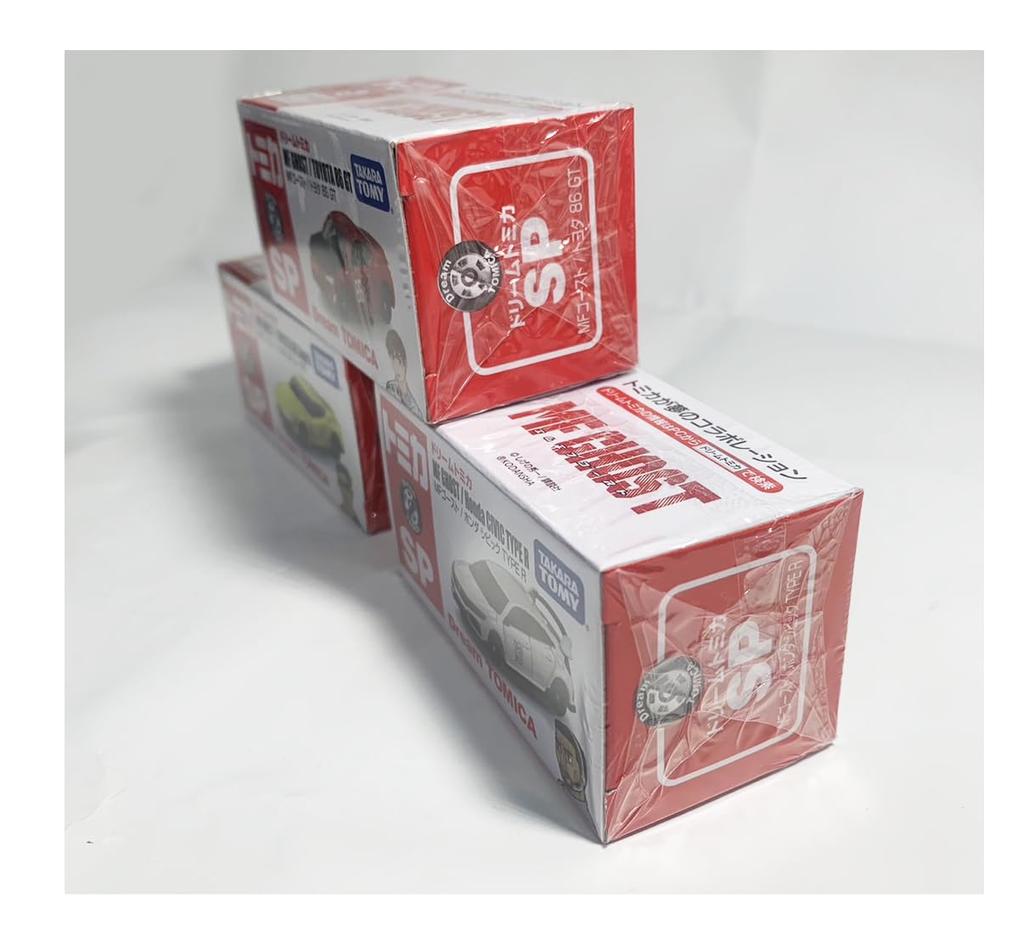 Dream Tomica SP MF Ghost Toyota 86 GT GR Honda Civic Type R MF GOHST TOMICA 3-Car Set Supra, [Used]