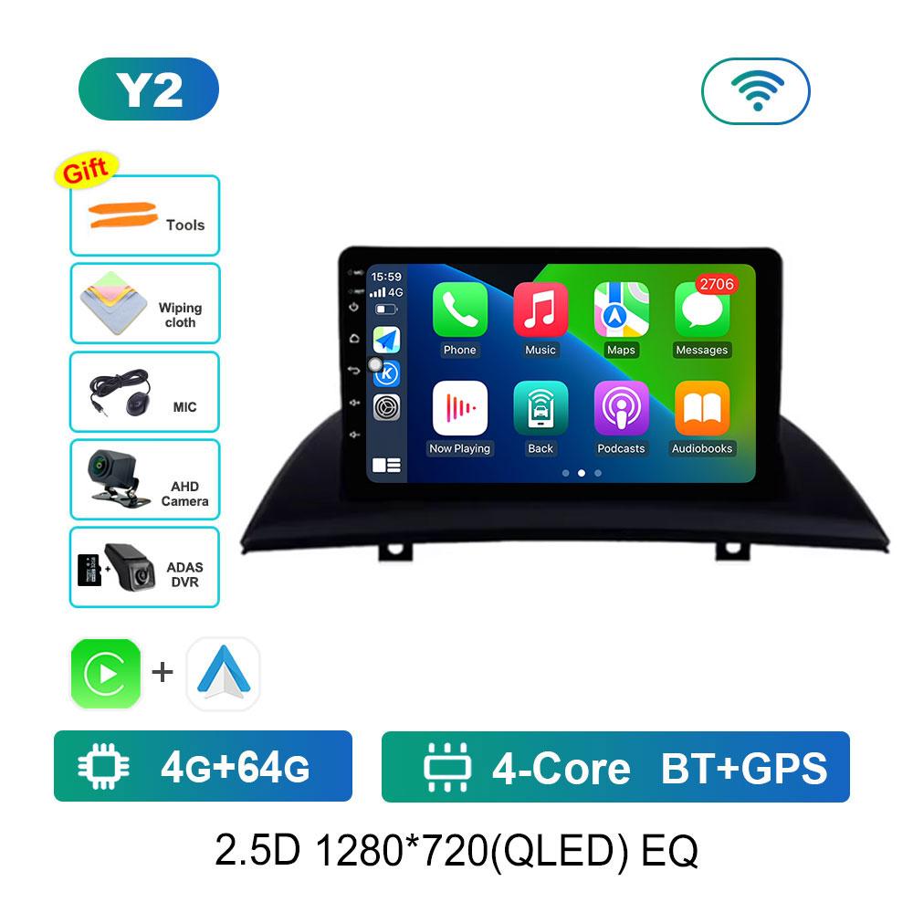 Bluetooth Android OS WiFi for BMW X3 E83 2004 - 2012 Car Radio Multimedia Player DSP Stereo GPS 4G Split Screen Cooling Fan