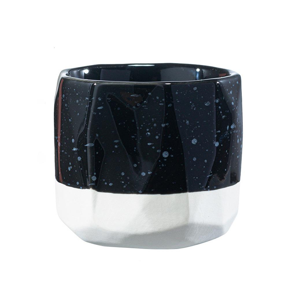 

Vintage Ceramic Coffee Mug Handmade Espresso Cup Simple Tea Cup Office 6cm/2.36in чорний