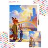 Diamond Painting Art Painting Set Handmade Cross Stitch DIY Diamond Art Zootopia Home Bedroom Wall Decor Gift