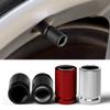 CNF4 4PCS/Set New Metal No Logo Car Wheel Tire Valve Caps Covers Dust-proof Auto Parts For Car Truck Bicycles Motorcycles Accessories