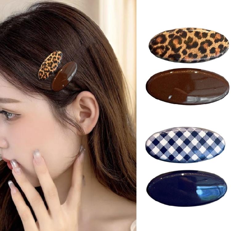 1 Paar Übergroße Leopard Haarspangen Für Damen Mode Kunststoff Haarspangen Perfekt Für Lockiges Glattes Oder Kurzes Haar