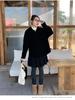 Plus Size Women's Slimming Double-Faced Wool Hooded Coat - Early Winter Casual Versatile Outerwear