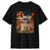 Divertente Shih Tzu che beve caffè freddo Maglietta Estate Cotone Magliette Per Unisex Design Maglietta Manica Corta Y2k Abbigliamento Casual