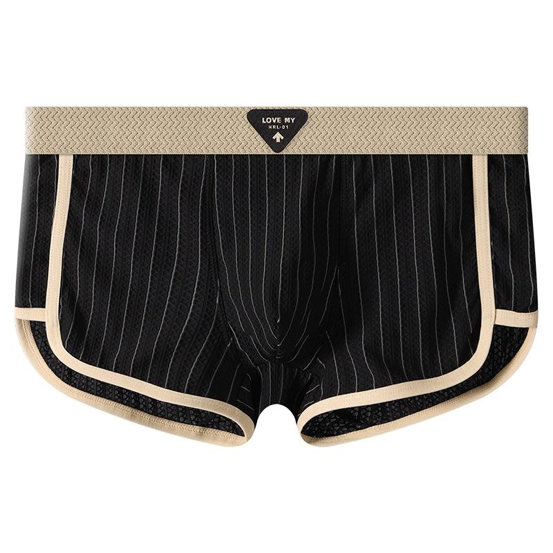 Striped Boxer Men Underwear Breathable Mens Boxers Cuecas Masculinas BoxerShorts Man Panties Size 3XL