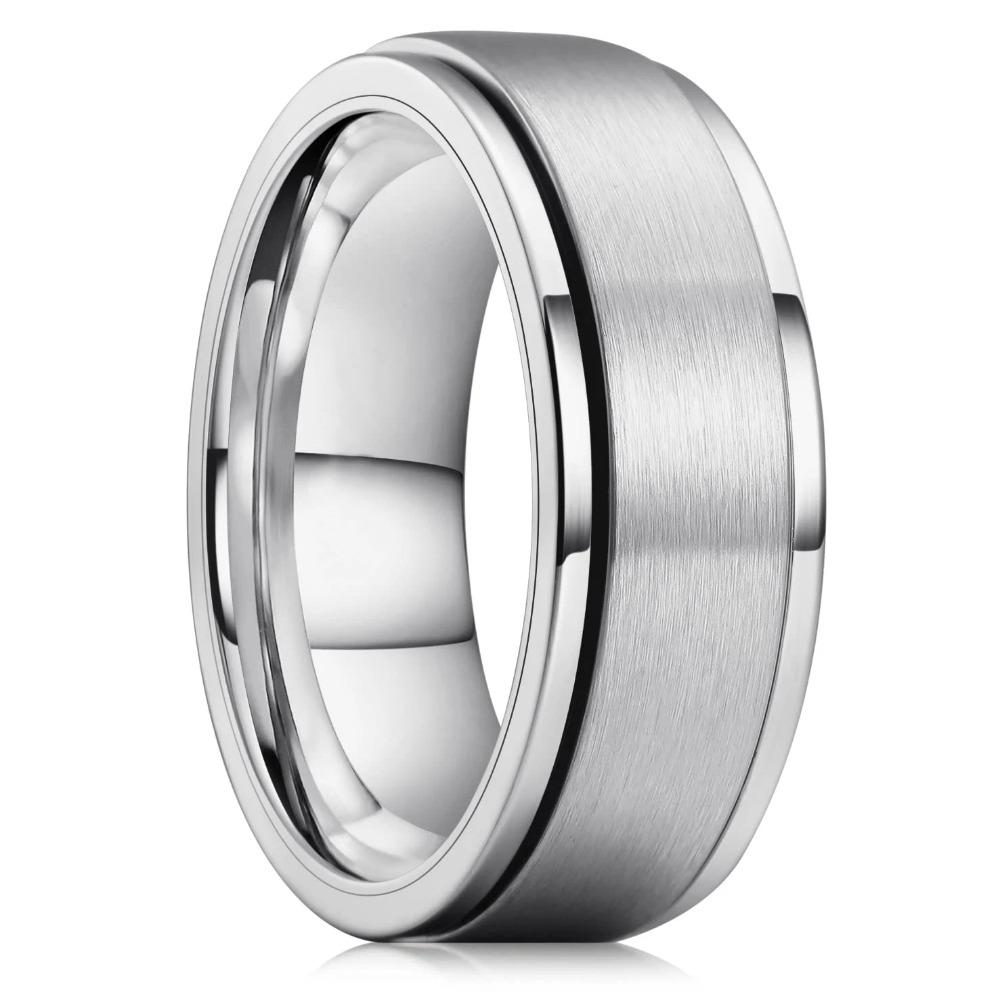 Men Women Fashion Stainless Steel Rings Wedding Engagement High Quality Accessory
