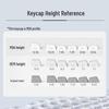 Transparent PC Keycaps Set: High-Transmittance Light-Transmitting Mechanical Keyboard Keycaps in White and Black with Crystal Finish