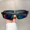 One Piece Sunglasses Women For Men Luxury Brand Designer Vintage Sun Glasses Punk Sport Riding Outdoor Goggle Uv400