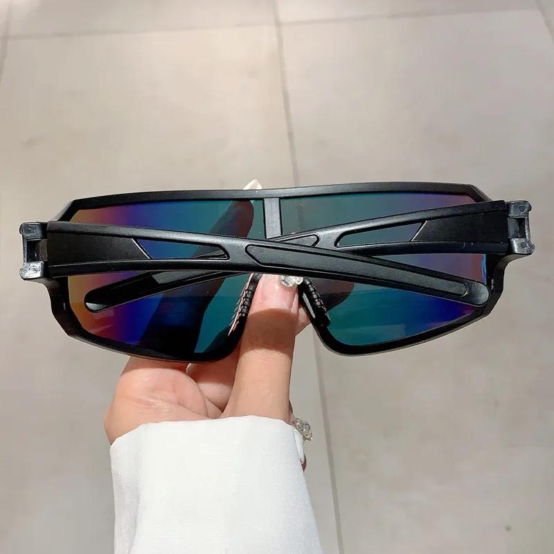 One Piece Sunglasses Women For Men Luxury Brand Designer Vintage Sun Glasses Punk Sport Riding Outdoor Goggle Uv400