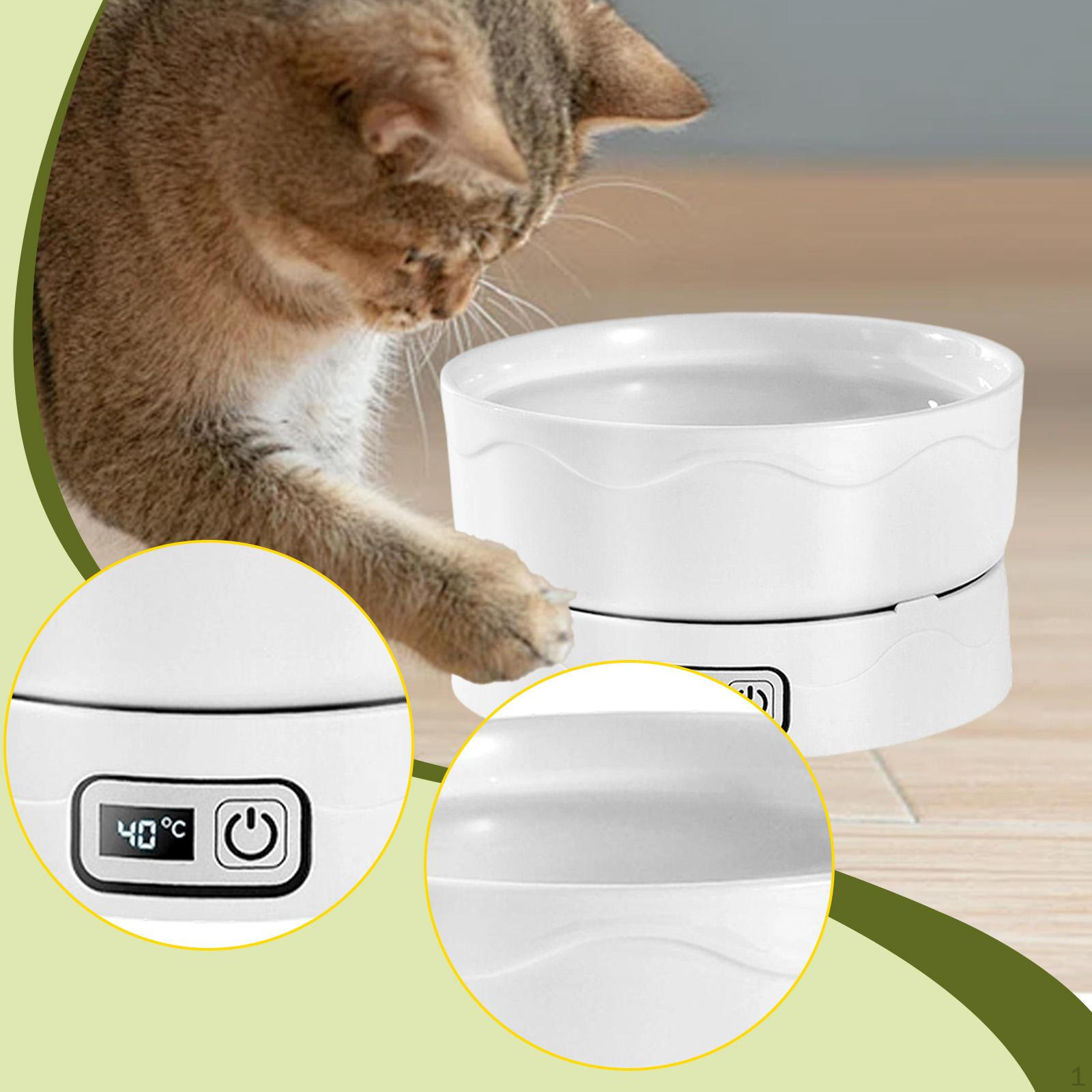 

Heated Pet Water Bowl Multifunctional Drinking Dish for Puppy Kitten Bedroom