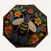 Colorful Bee & Floral Mandala  DecorUmbrella, Portable 3-Fold Compact Umbrella,Christmas Gift ES585