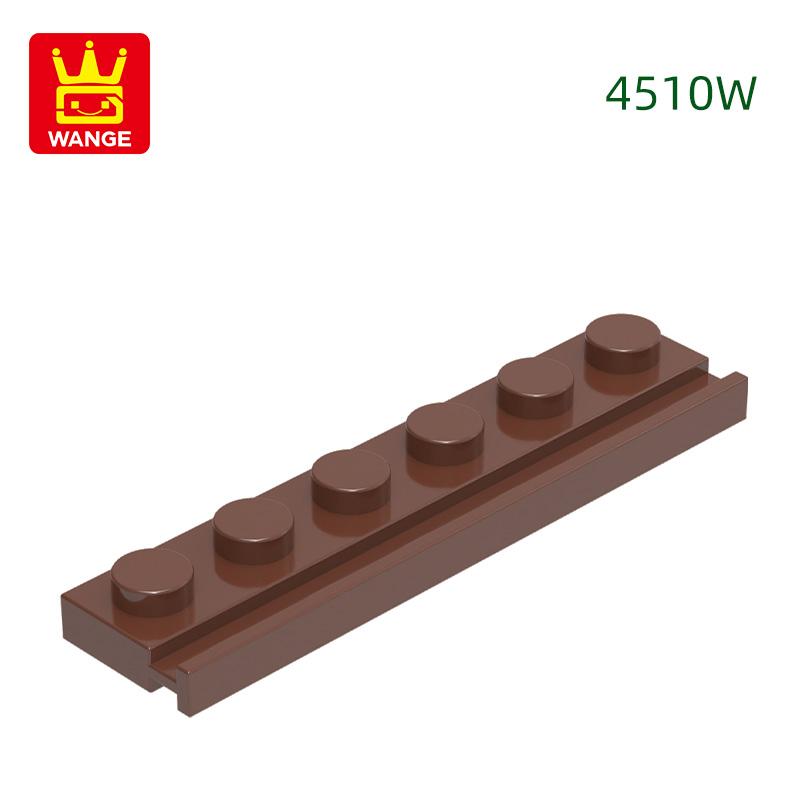 

76 шт./лот 4510W Пластина Модифицированная 1x6 с Направляющей для Двери Пазовая Деталь Moc Цветовые Крепления Работает с Кирпичными Детьми about 76pcs