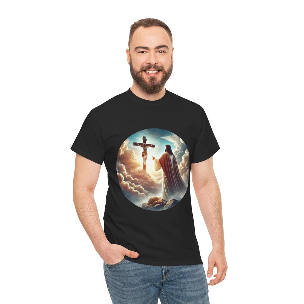 Bible Art the Cross Jesus Christ Faith T-Shirt Biblical Religion Resurrection