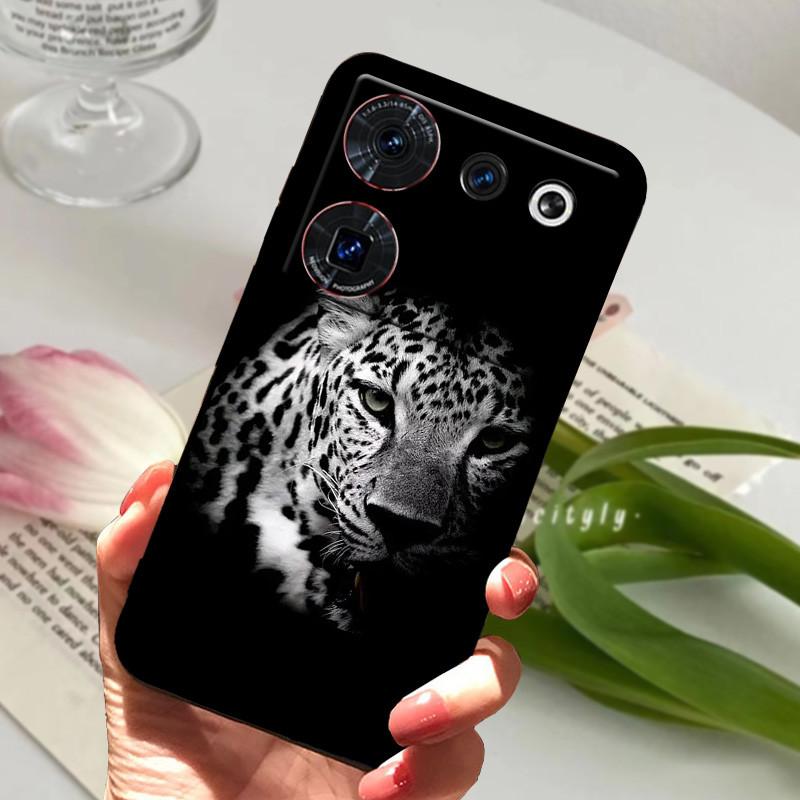 Case For ZTE Nubia Z50 Ultra Case Soft Print Silicone TPU Black Bumper Cover For ZTE Nubia Z60 Ultra Phone Back Coque z50Ultra