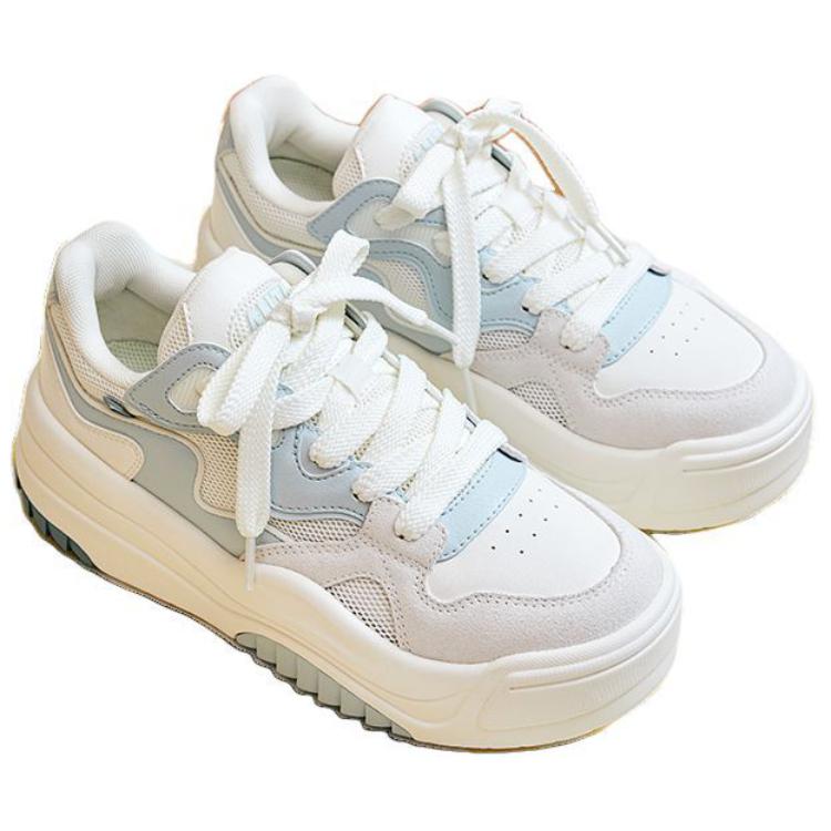 Anta Lifestyle Series Egg Shoes Trendy Versatile Durable Low-Top Skate Shoes Women sneaker White Blue 122438021-4