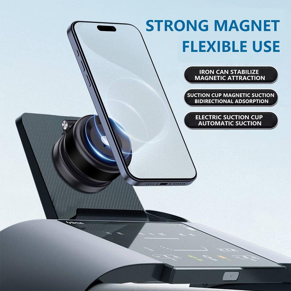 NEW 360° Rotation Electric Vacuum Magnetic Car Cell Phone Holder Strong Suction Cup Car Mount Stand Interior Car Accessories HOT