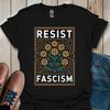 Resist Fascism Graphic Tee Activist AntiFascist Unisex Shirt Casual Fashion Short Sleeve T Shirt Casual Female ONeck Tops