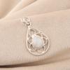 Rainbow Moonstone Gemstone 925 Sterling Silver Handcrafted Jewelry Pendant 1.40" For occasion PP-19-18