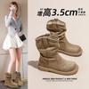 Pile Boots Women's Autumn New Thick-soled Heightening Cashmere Versatile Casual Martin Boots Short Boots