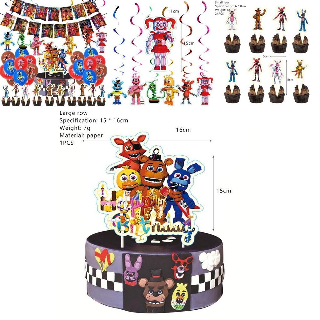 Immersiver Five Nights At Freddy's Tortenaufsatz für unvergessliche Geburtstagsfeiern