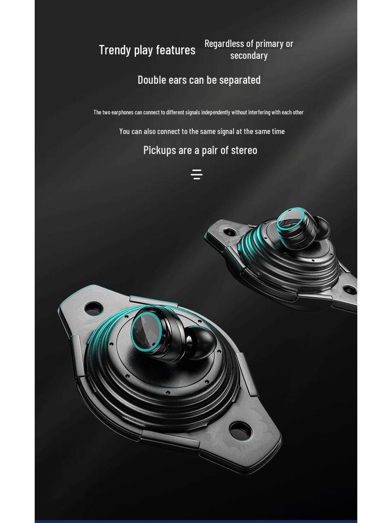 M25 Bluetooth Noise-Cancelling Wireless Gaming Earbuds with Breathing Light and Long Battery Life
