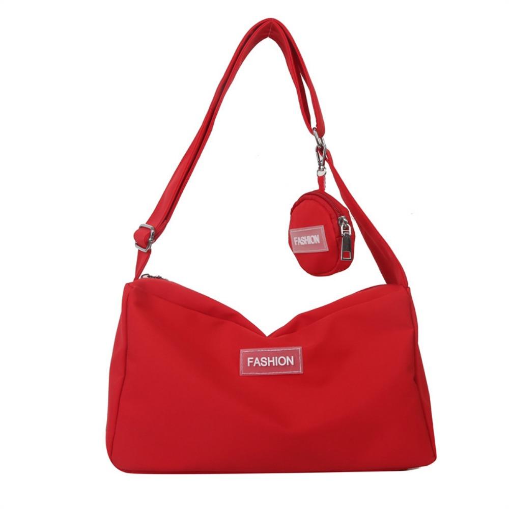 2025 New Autumn/Winter Fashion Korean Version Large Capacity Crossbody Bag Casual Versatile Fashion Lightweight Oxford Bag
