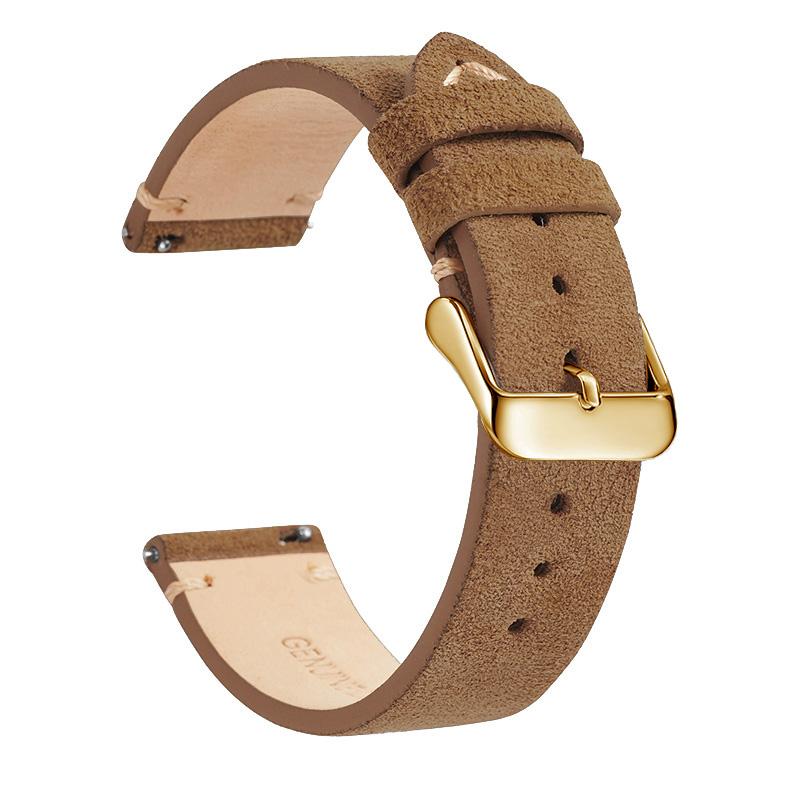 Elegantes Echtleder-Uhrenarmband, Schnellverschluss 14mm/16m/18mm/20mm/22mm Uhrenarmbänder, für Samsung, Seiko, Oris, Citizen Uhr