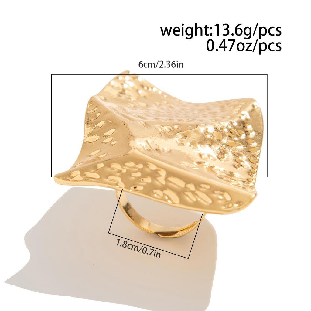 Vintage Geometric Pleated Flower Joint Rings Gold Silver Color Irregular Imitation Pearl Knuckle Ring Hollow Out Fashion Jewelry for Women Men