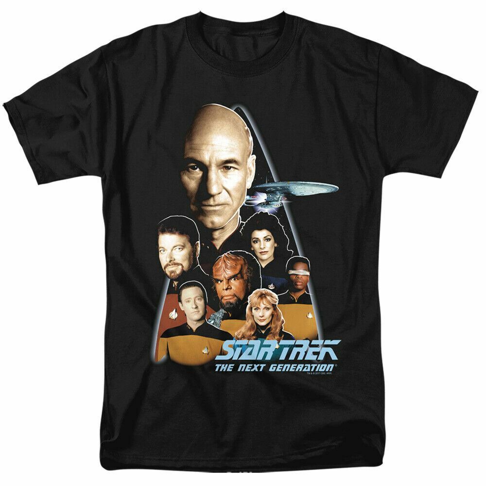 

26 Star Trek The Next Generation T Shirt Licensed Sci-Fi TV Show Classic Tee Black Unisex T-Shirt XL