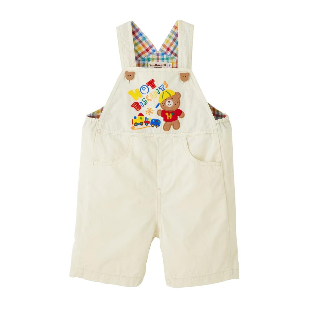 HOT Length Overalls for Boys and M [MIKIHOUSE BISCUITS] 6/8 Girls, Kids' Clothing, White, (80-90cm), 72-3301-495